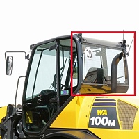 Стекло кабины заднее  Komatsu WA100/WA120/WA150