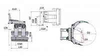 Захваты для рулонов бумаги с функцией наклона 90° с раздельными лапами (CT-S)